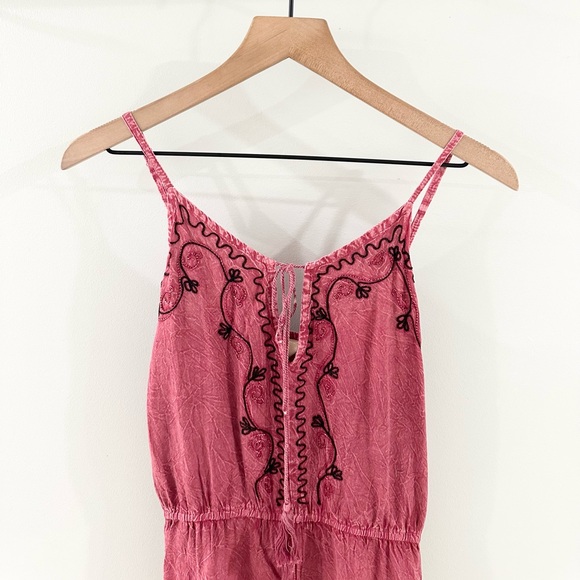 Beach By Exist Boho Romper Purple Size Medium - Picture 2 of 4